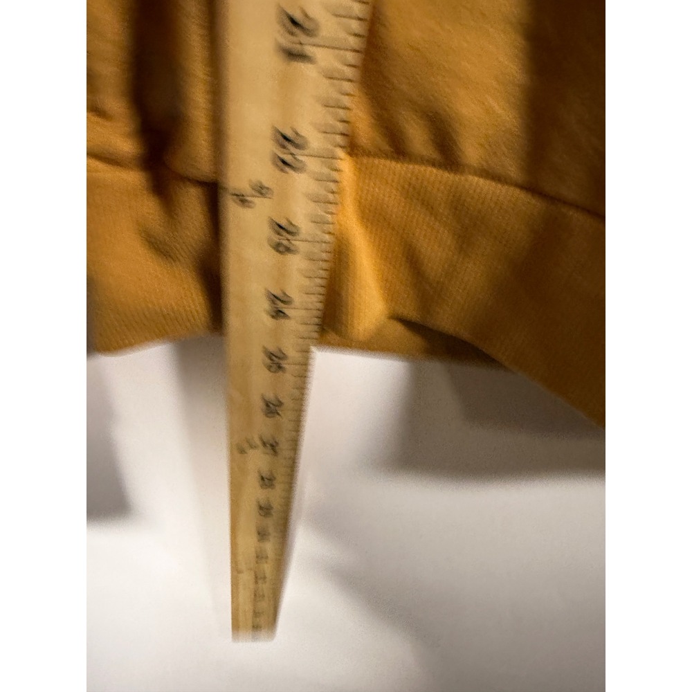 Vuori‎ Mens Long Sleeve Performance Crewneck Mustard Yellow Stash Pocket Small - Picture 8 of 8